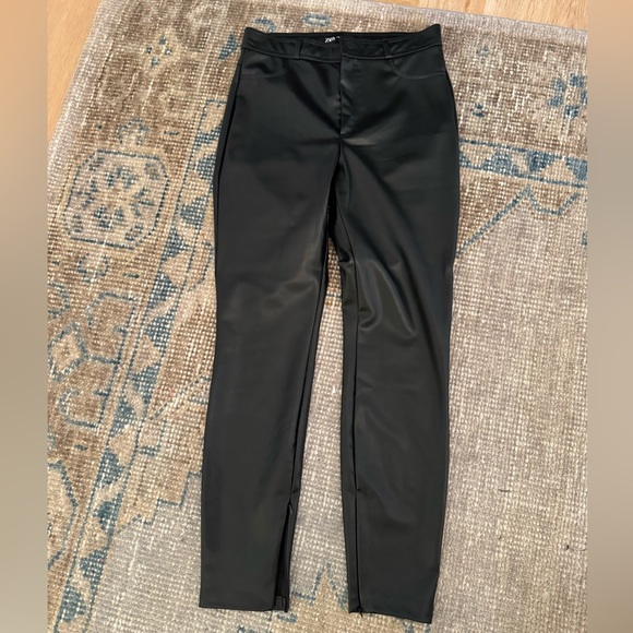 Zara Pants & Jumpsuits Zara Leather Pants Poshmark